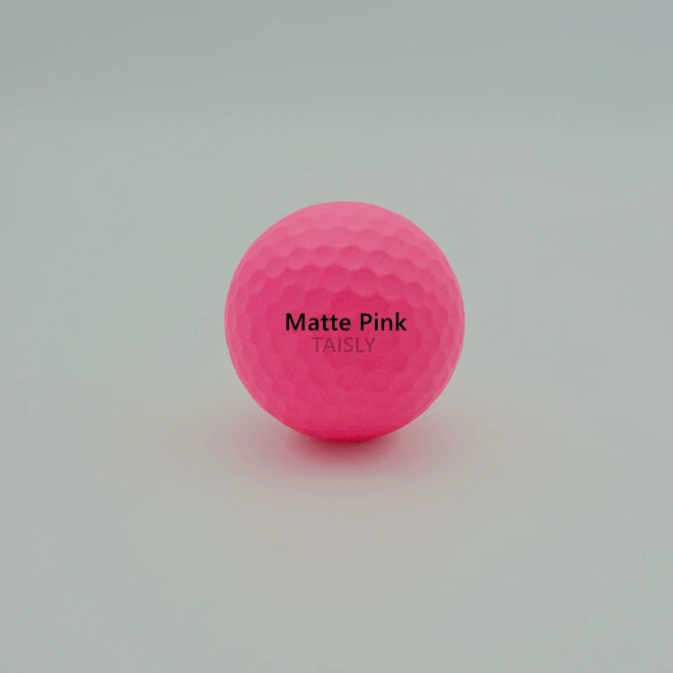 2-Layer Indoor/Outdoor Golf Practice Ball Bright-Colored Rubber Swing Exercise Balls