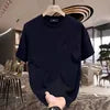 Men's T-shirt Summer Sports New Fashion Loose Cotton Tops Short Sleeve Print Casual O-neck Simple Design Men T-shirt