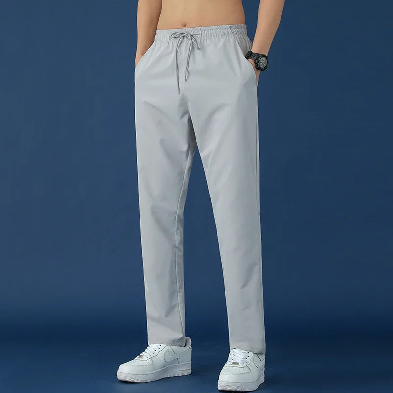 2023 Summer Outdoor Track Pants Men Quick Dry Streetwear Casual Track Pants Customized logo With Elastic Sport Track  Pant