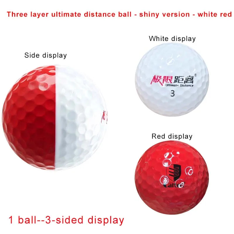 Factory Price Golf Ball Extreme Distance Three Layer Matte for Professional Competition Game Ball Dual Color Glossy Golf Balls