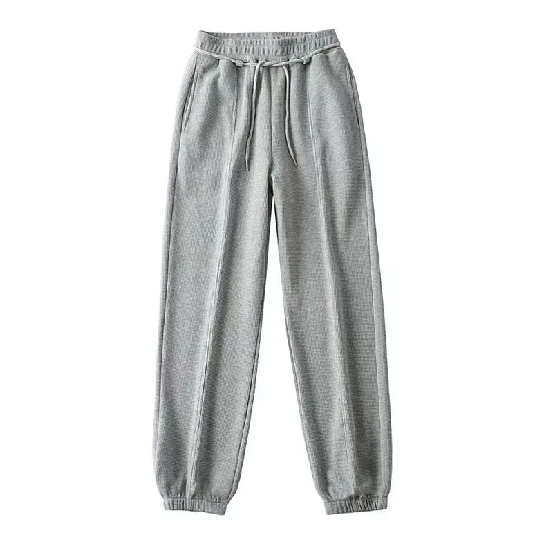 2024 Hot Sale Ladies Drawstring Jogger Track Pants Fitness Running Sweatpants Sports Joggers Pants Casual Zip up Women Pants