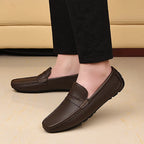 Men's Genuine Leather Slip-On Loafers