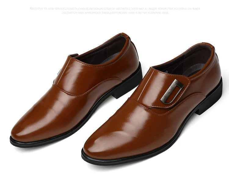 Big Size OEM Elegant Pu Casual Wholesale for Mens Leather Flat Lace-up Men Dress Shoes & Oxfords