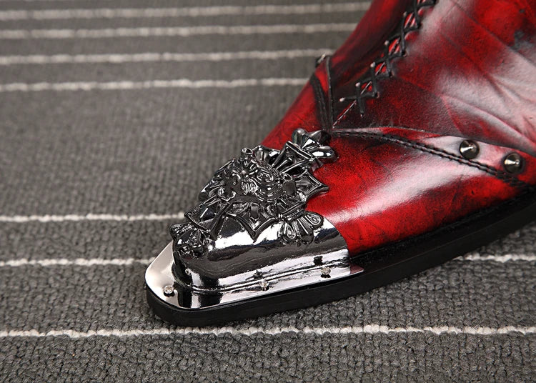 NA006 2022 Retro Men Shoes Autumn Winter Ankle Boots Leather Zip Casual Shoes Men Flats Pointed Toe Male Motorcycle Boots