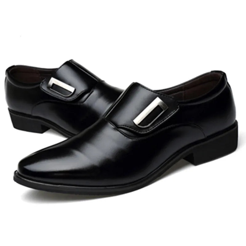 Big Size OEM Elegant Pu Casual Wholesale for Mens Leather Flat Lace-up Men Dress Shoes & Oxfords
