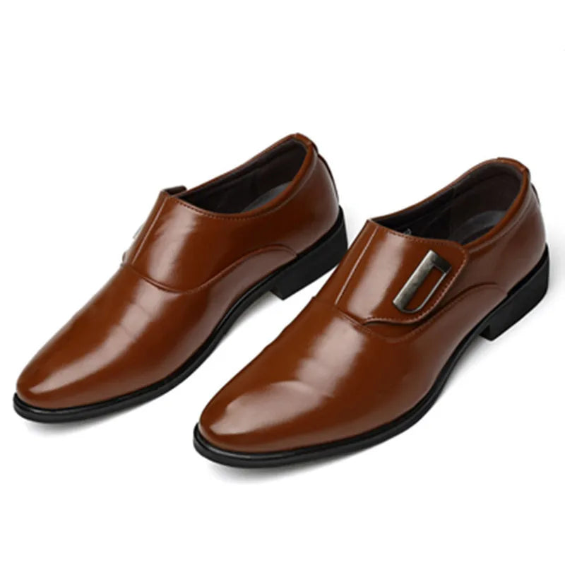 Big Size OEM Elegant Pu Casual Wholesale for Mens Leather Flat Lace-up Men Dress Shoes & Oxfords