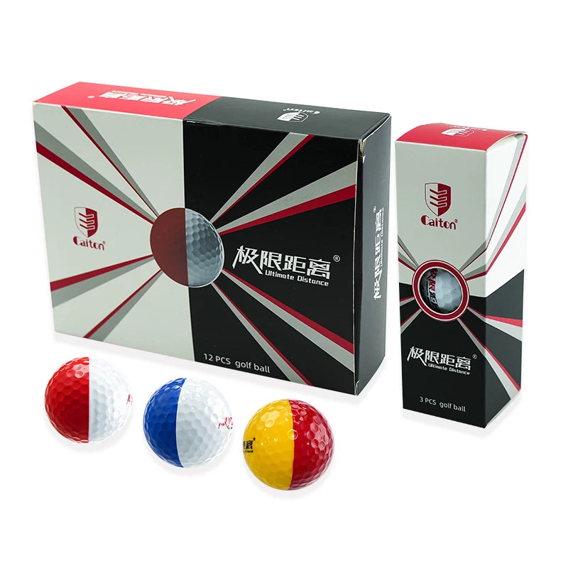 Factory Price Golf Ball Extreme Distance Three Layer Matte for Professional Competition Game Ball Dual Color Glossy Golf Balls