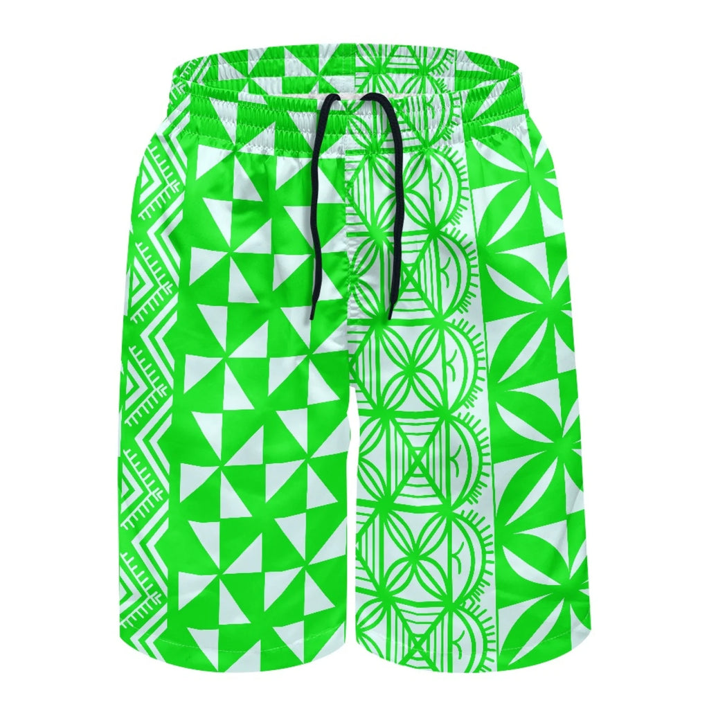 Wholesale Polynesian Tribal Pattern Men Beach Shorts Pacific Islands Print Shorts for Men Print on Demand Plus Size Men's Shorts