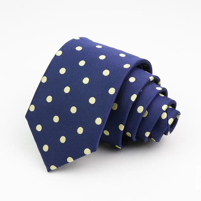 New Classic Men's Ties 7cm Striped Standard Tie for Man Formal Business Luxury Wedding Party Dress Neckties Gift