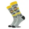 Quentin Men Cotton Crew Happy Funny Crazied Colorful Dress Socks Wholesale With logo Hot Trendy Fancy Fruit Food Flower Socks