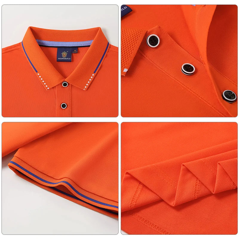 High Quality Quick Dry Cotton Men's Polo Shirts With Printing logo Golf Collar t Shirts Short Sleeve Polo t Shirts