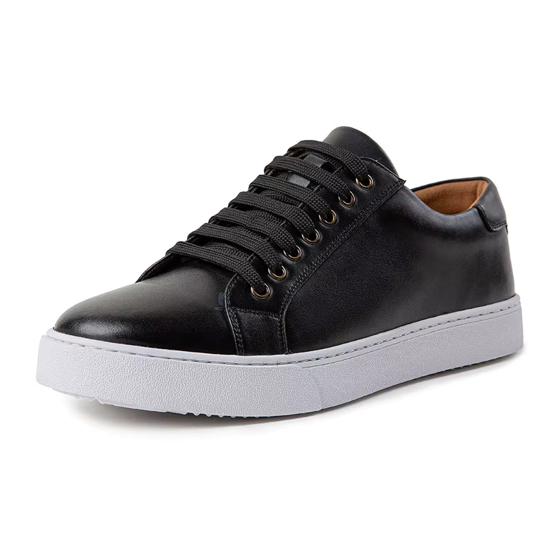 Men's Smart Casual Leather Sneakers - Stylish Hybrid Oxford Comfort Shoes