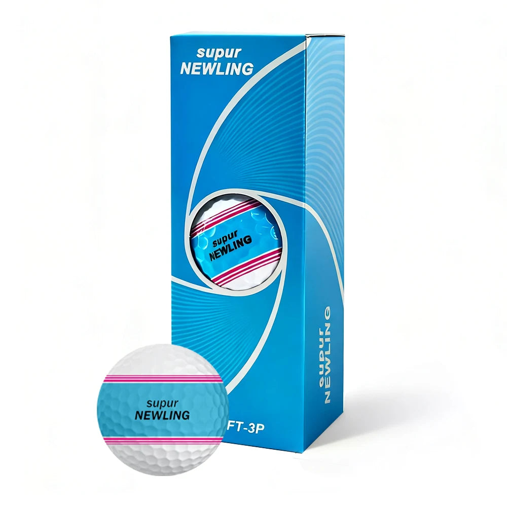 Customized Gift Box Packaging High Quality Super Long Distance 360 Degree Putting Three Line Alignment 2/3/4/5 Piece Golf Balls