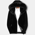 Men's Natural Fox Fur Coat