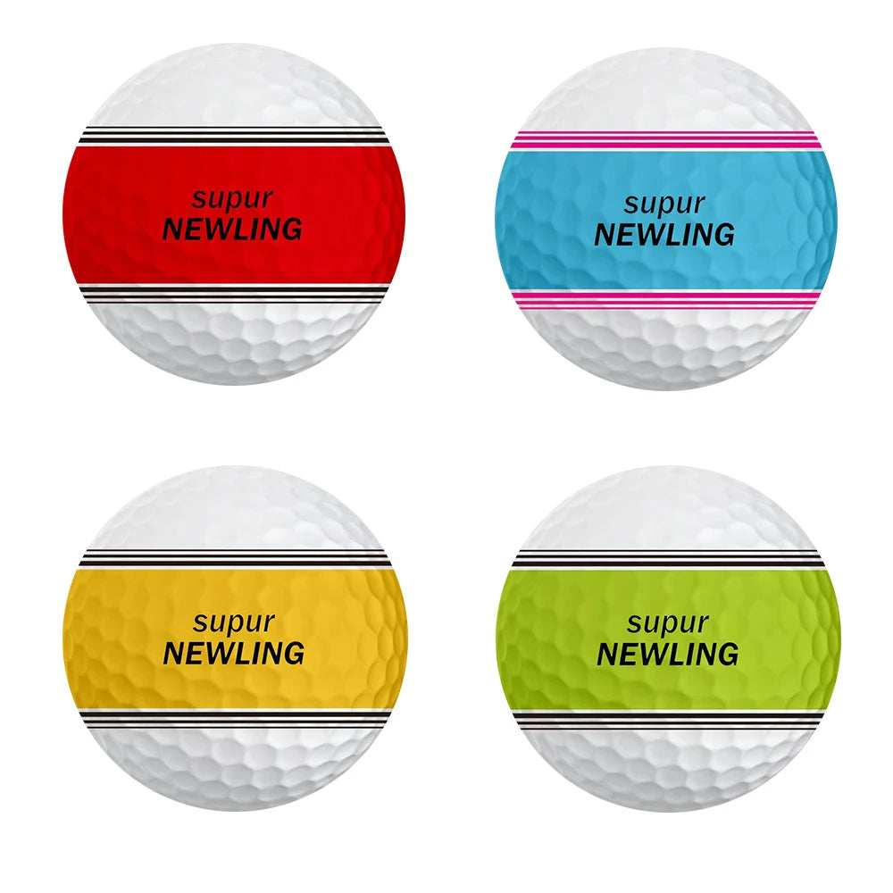 Custom Logo Golf Ball Wholesale Super Long Distance 360 Degree Putting Three Line Alignment  2/3/4 Piece Tournament Golf Balls