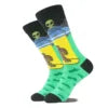 Quentin Men Cotton Crew Happy Funny Crazied Colorful Dress Socks Wholesale With logo Hot Trendy Fancy Fruit Food Flower Socks