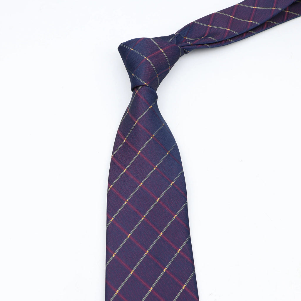 New Fashion Classic Men's Ties Neck Ties 8cm Plaid Striped Ties for Men Formal Business Luxury Wedding Party Neckties Gravatas