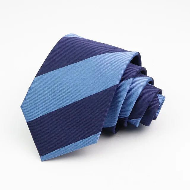 New Classic Men's Ties 7cm Striped Standard Tie for Man Formal Business Luxury Wedding Party Dress Neckties Gift