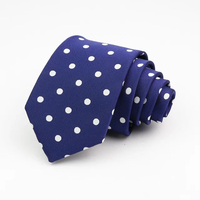 New Classic Men's Ties 7cm Striped Standard Tie for Man Formal Business Luxury Wedding Party Dress Neckties Gift