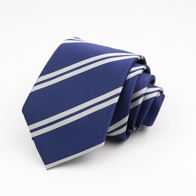 New Classic Men's Ties 7cm Striped Standard Tie for Man Formal Business Luxury Wedding Party Dress Neckties Gift