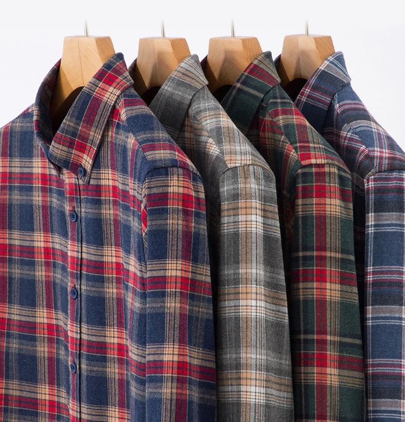 Men's Plaid Long Sleeve Shirt