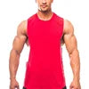 Men Sleeveless T Shirt Bodybuilding Workout Vest Low Cut Weightlifting Tank Top Custom Logo Crew Neck Open Side Tank Tops