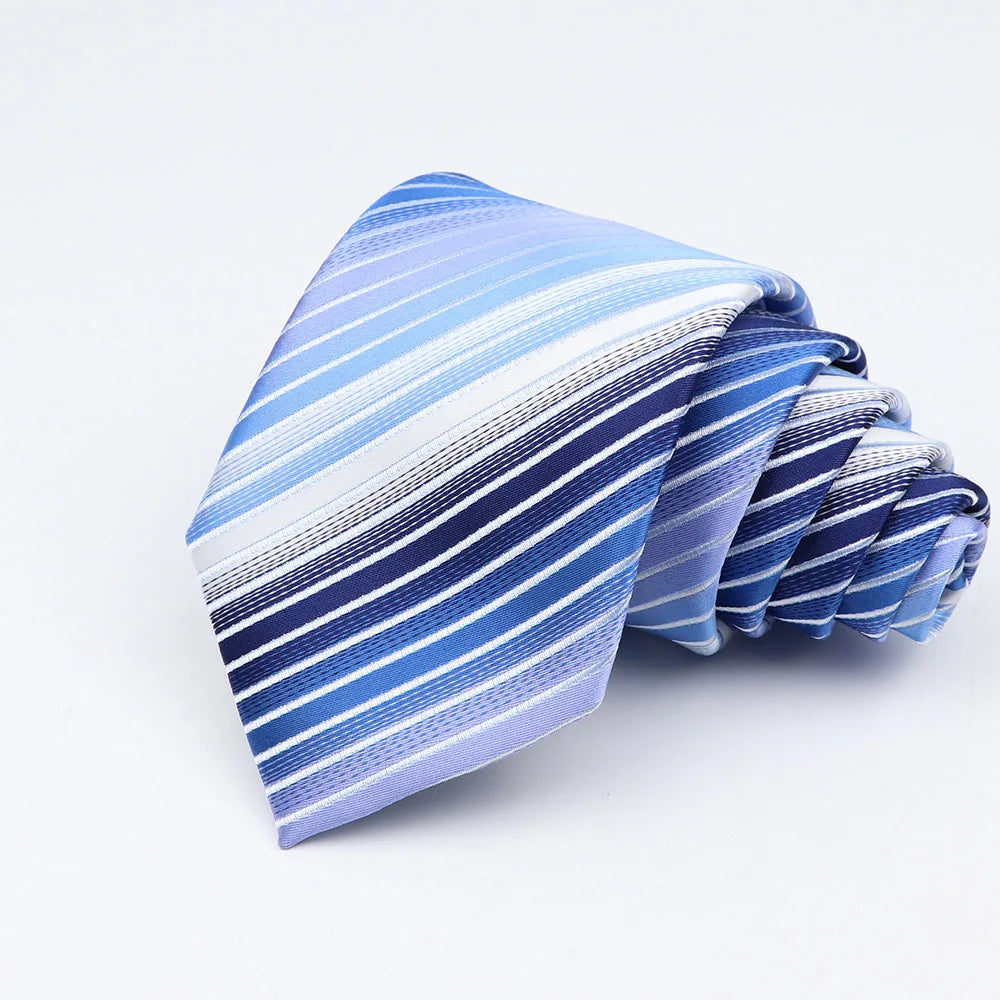 New Fashion Classic Men's Ties Neck Ties 8cm Plaid Striped Ties for Men Formal Business Luxury Wedding Party Neckties Gravatas