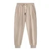 High Quality Unisex 470 GSM Plush and Thicken Cotton Track Pants With Custom Logo Multi Colors Drawstring Sweatpants