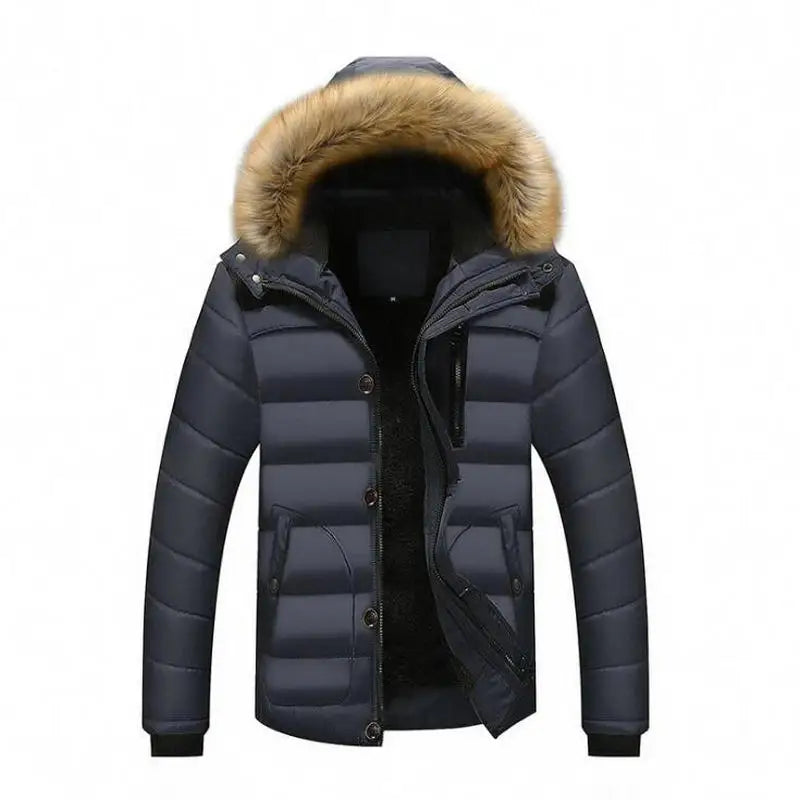 New Style Winter Jackets Men's Coats Male Parkas Casual Thick Outwear Hooded Fleece Jackets Warm Overcoats Mens Clothing