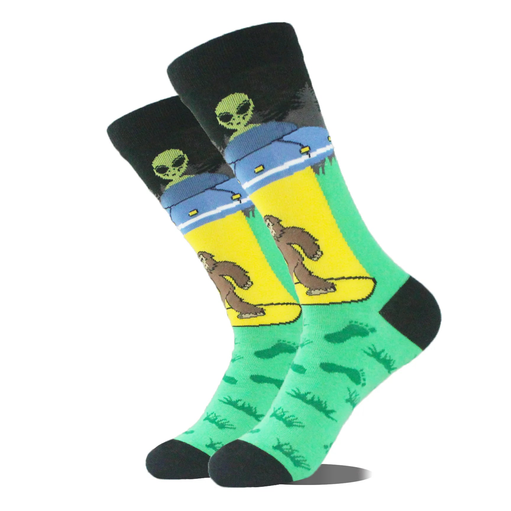 Quentin Men Cotton Crew Happy Funny Crazied Colorful Dress Socks Wholesale With logo Hot Trendy Fancy Fruit Food Flower Socks