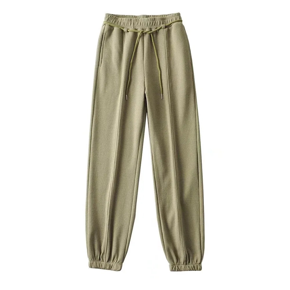 2024 Hot Sale Ladies Drawstring Jogger Track Pants Fitness Running Sweatpants Sports Joggers Pants Casual Zip up Women Pants