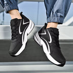 Julian's Menswear Black 39 39 Men's High-Top Running Shoes with Advanced EVA Midsole for Comfort and Durable Microfiber Upper