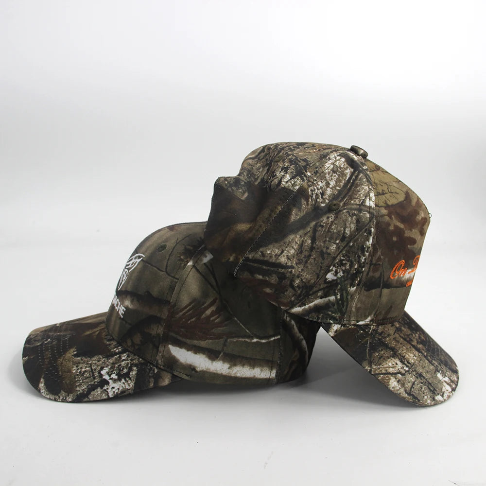 Unisex Camouflage Hat Camo Fishing Baseball Cap Sunscreen Quick Drying Printed Hunting Cap Digital Print Polyester Baseball Cap