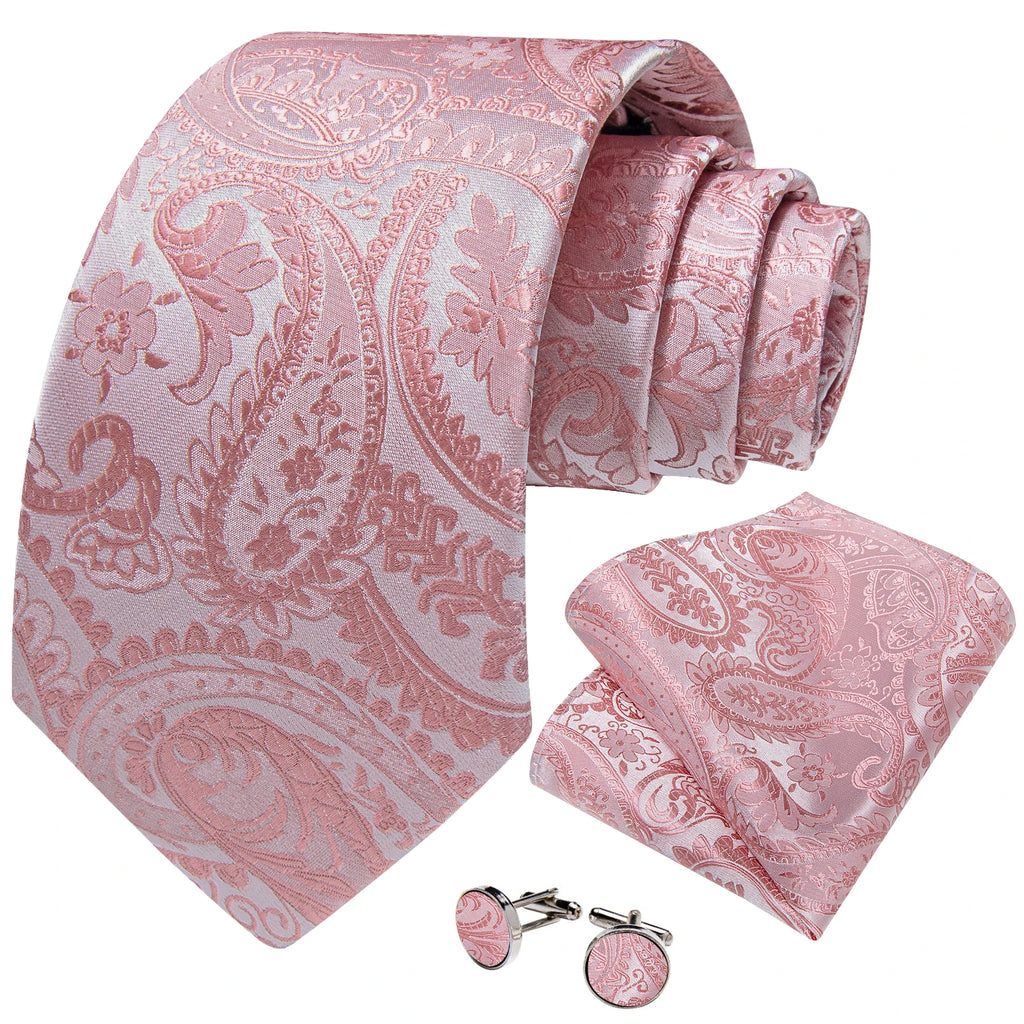 Free Shipping Men's Ties Pink Kinds Solid Color Silk  Party Wedding NeckTies