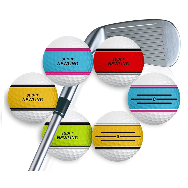 Custom Logo Golf Ball Wholesale Super Long Distance 360 Degree Putting Three Line Alignment  2/3/4 Piece Tournament Golf Balls