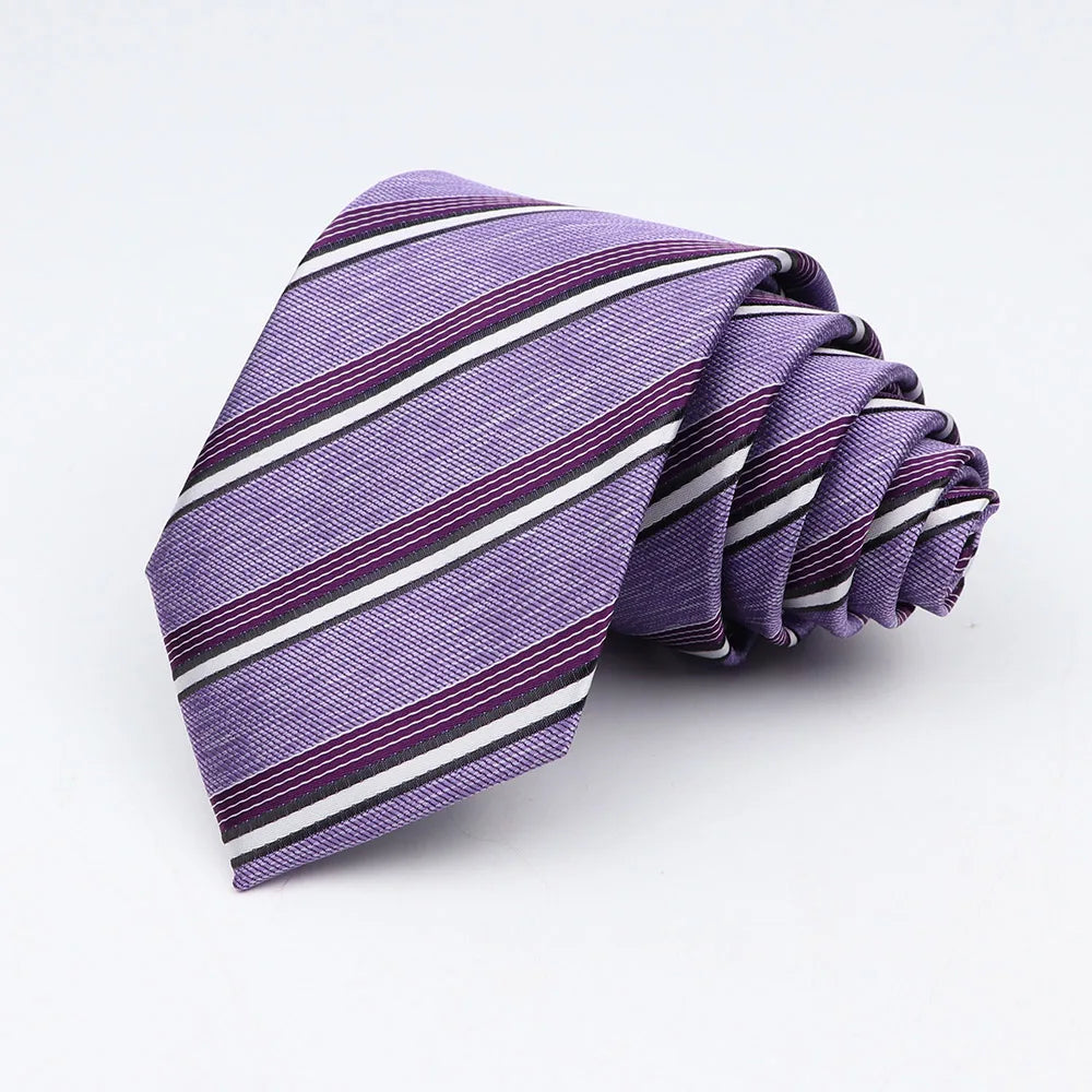 New Fashion Classic Men's Ties Neck Ties 8cm Plaid Striped Ties for Men Formal Business Luxury Wedding Party Neckties Gravatas