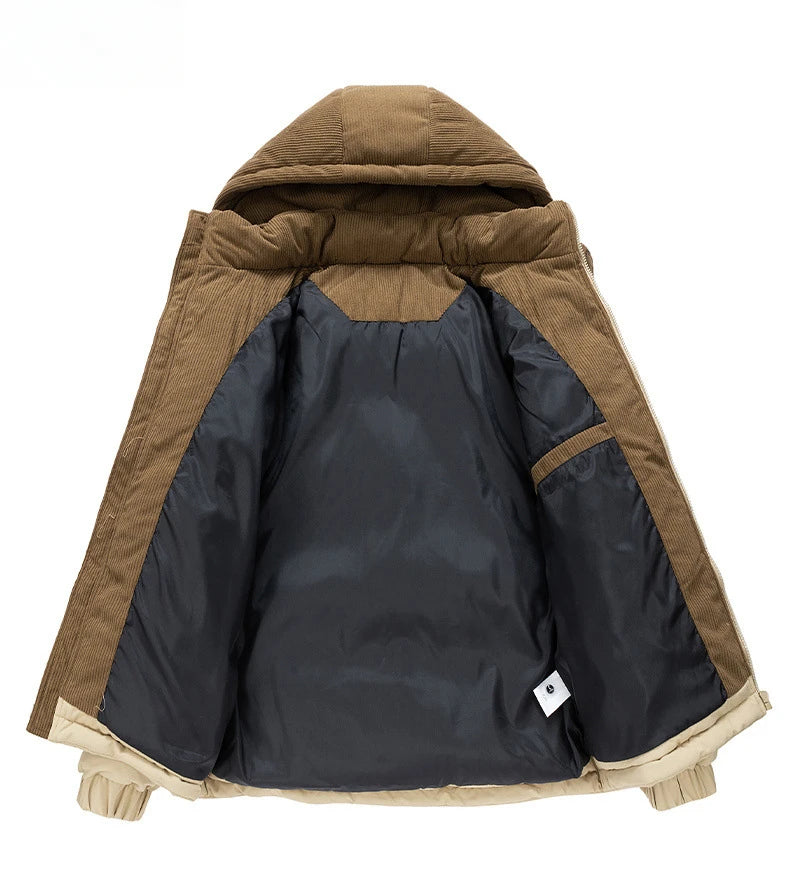 New Winter  Puffer Jackets Men's Coats Male Casual Thick Outwear Fleece Warm Overcoats Mens Clothing