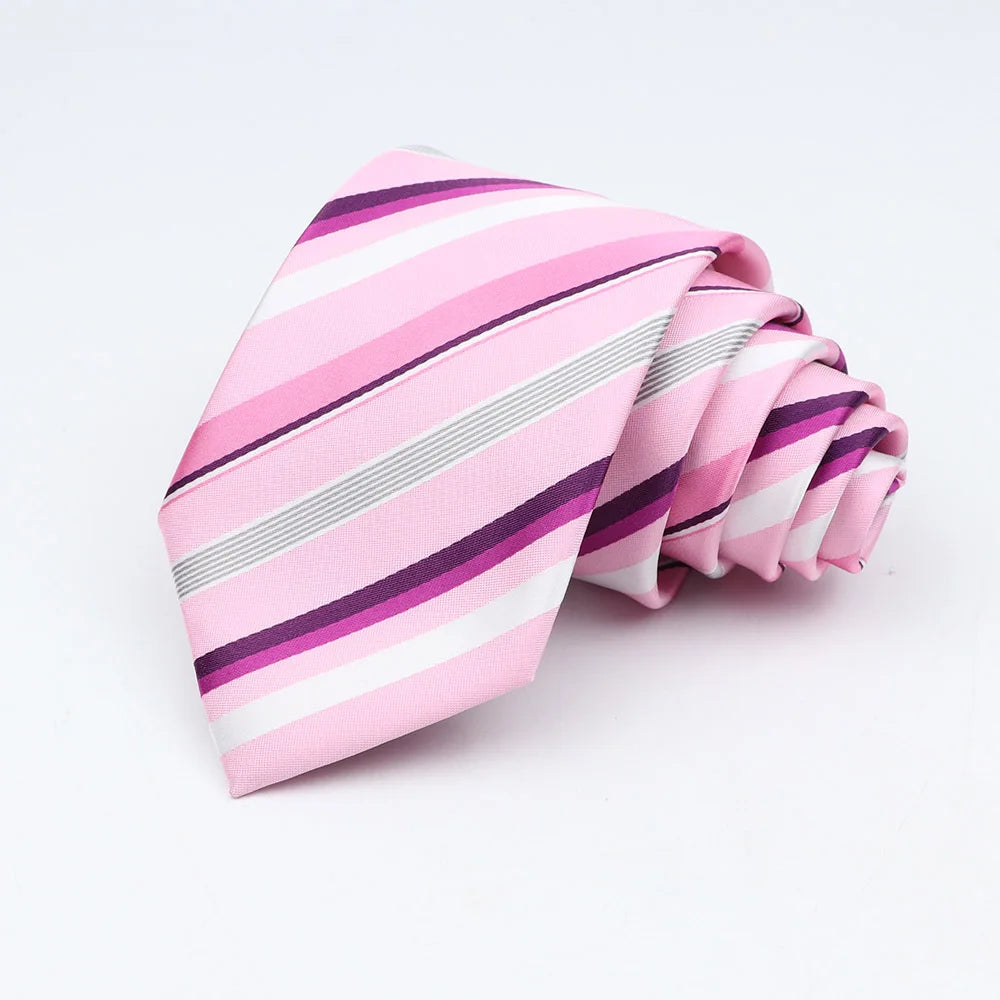 New Fashion Classic Men's Ties Neck Ties 8cm Plaid Striped Ties for Men Formal Business Luxury Wedding Party Neckties Gravatas