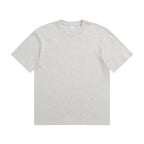 Julian's Menswear S Heather Gray Men's Quality Heavyweight Cotton T-Shirt | Classic Fit O-Neck Shirt