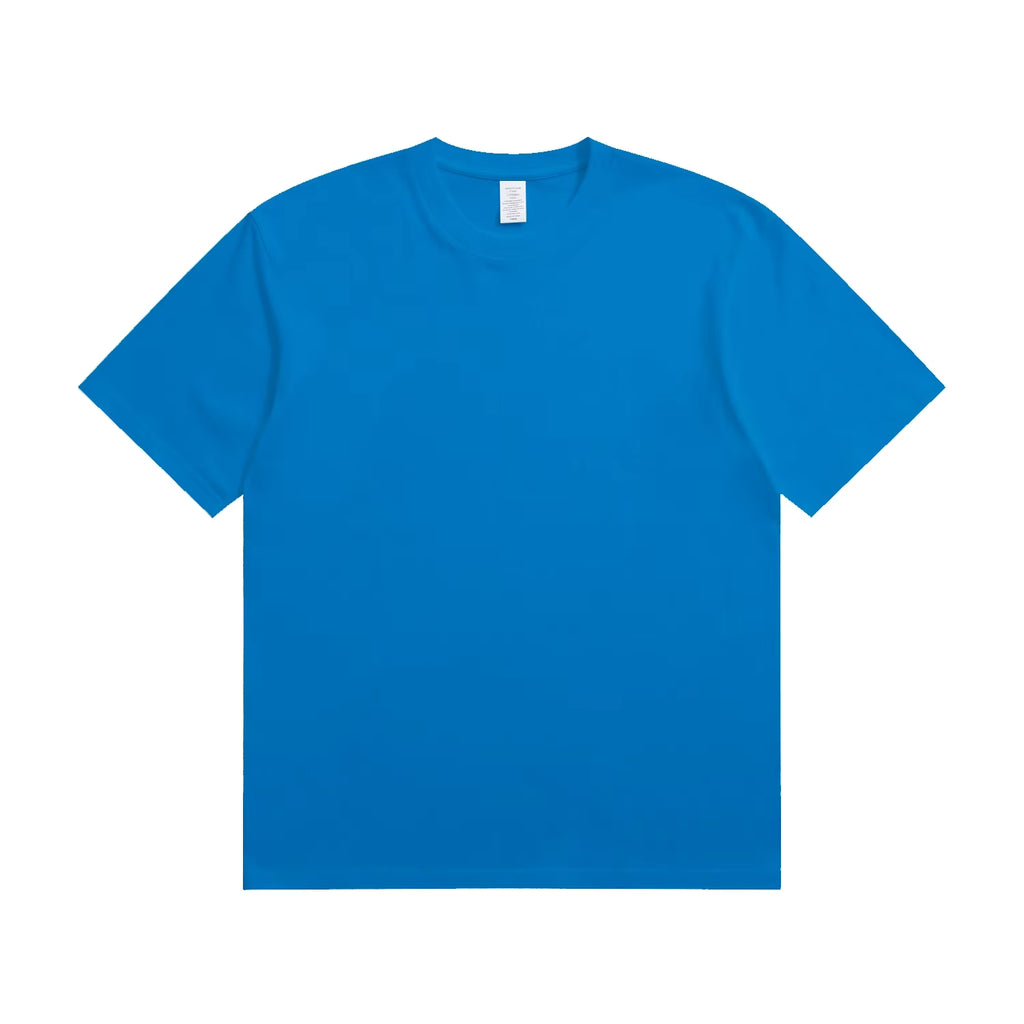 Julian's Menswear S Blue Men's Quality Heavyweight Cotton T-Shirt | Classic Fit O-Neck Shirt