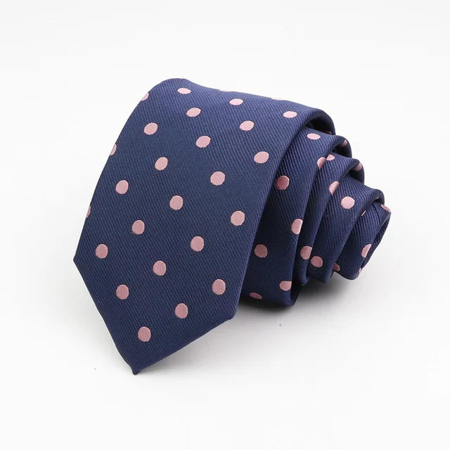 New Classic Men's Ties 7cm Striped Standard Tie for Man Formal Business Luxury Wedding Party Dress Neckties Gift