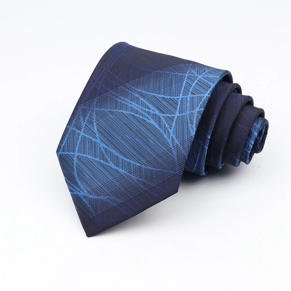 New Fashion Classic Men's Ties Neck Ties 8cm Plaid Striped Ties for Men Formal Business Luxury Wedding Party Neckties Gravatas