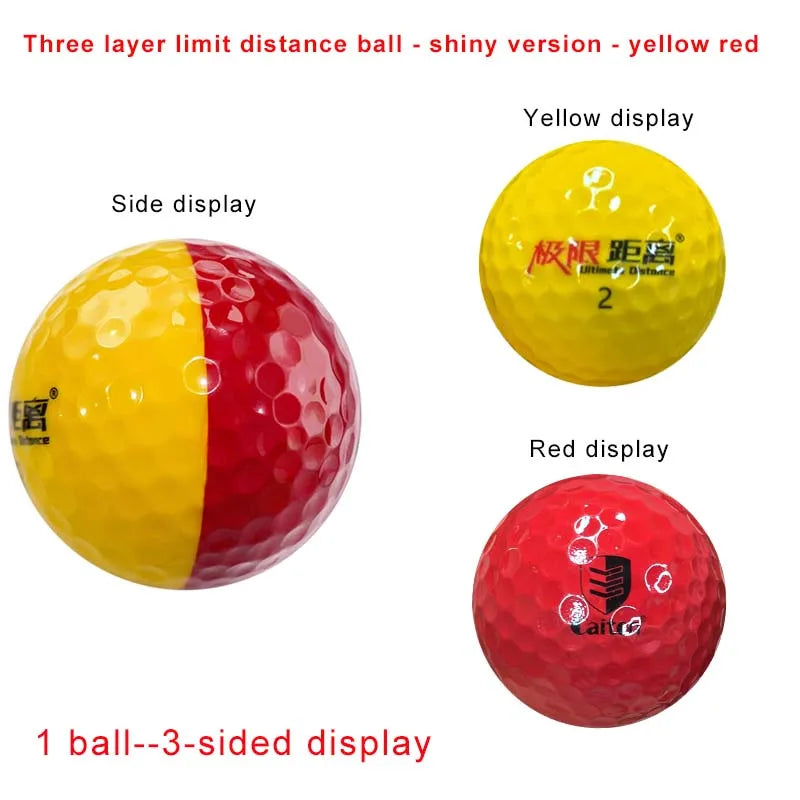 Factory Price Golf Ball Extreme Distance Three Layer Matte for Professional Competition Game Ball Dual Color Glossy Golf Balls