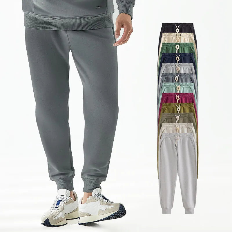 High Quality Unisex 470 GSM Plush and Thicken Cotton Track Pants With Custom Logo Multi Colors Drawstring Sweatpants