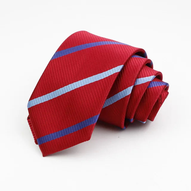 New Classic Men's Ties 7cm Striped Standard Tie for Man Formal Business Luxury Wedding Party Dress Neckties Gift
