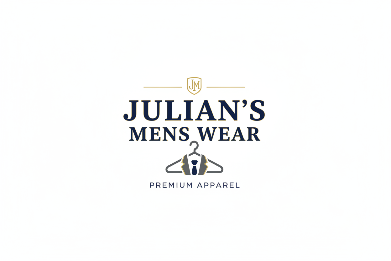 Julian's |Logo for Julian's Mens Wear on a white background