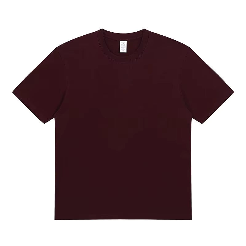 Julian's Menswear S Maple Red Men's Quality Heavyweight Cotton T-Shirt | Classic Fit O-Neck Shirt
