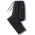 Julian's Menswear M Black Men's Casual Fleece Joggers: Cozy, Classic Style for Comfortable Days