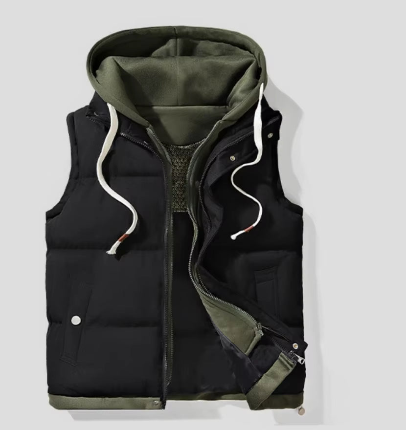 Men's Hooded Puffer Vest | Julian's Menswear