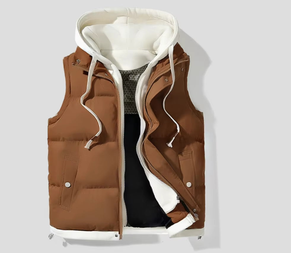 Men's Hooded Puffer Vest | Julian's Menswear